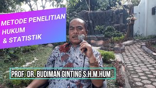 DEKAN HUKUM USU - METODE PENELITIAN HUKUM & STATISTIK