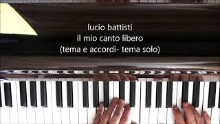 lucio battisti il mio canto libero (tema e accordi  tema solo)