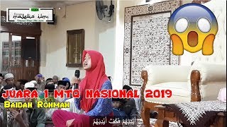 MERINDING !! SUARA SISWI SLB - BAIDAH ROHMAH JUARA 1 MTQ NASIONAL 2019  - SYECH ALI JABER SHOW