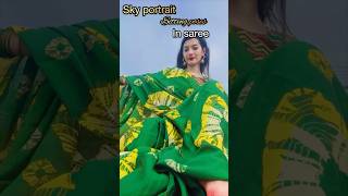 Sky portrait sitting poses in saree/best sitting poses in saree/RADHA RAJVANSHI ❤️ #viral #ytshorts