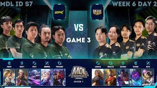 Dewa United vs GPX GAME 3 | MDL ID S7 Week 6 Day 2 | Regular Season