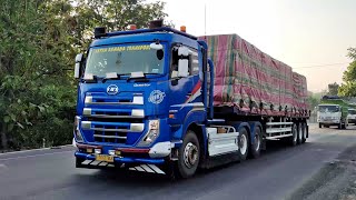 Spotting Truk Trailer Tampan di Sekitar Kota Gresik