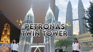 Views Petronas Twin tower Kuala Lumpur Malaysia di saat malam hari#niceviews#nicesong#dailylife