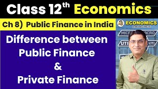 Difference between Public Finance and Private Finance