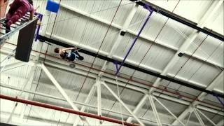 Flying trapeze for the first time at Toronto School of Circus Arts