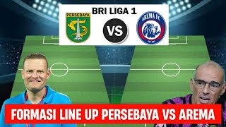 BIG MATCH BRI LIGA 1 PERSEBAYA VS AREMA | Prediksi Line Up