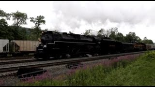 Whistle Lovers! Expertly Operated Steam Locomotive Tackles the Curve and Grade at Tyrone, PA