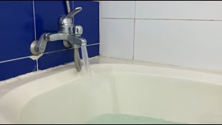 Bathtub Filling ASMR // Filling with Green Crystals 3 Hour Loop