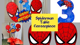 Spiderman Theme Decoration Part -2 | How To Make A Centerpiece For Spiderman Theme Birthday | DIY