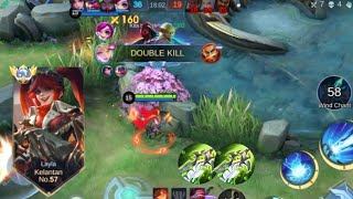 LAYLA VS ROGER❗BUILD ONE SHOT ENEMY DELETE! GOOD GAME | build top 1 global Layla