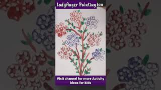 Ladyfinger Painting| Vegetable Art | Activities idea for kids #VegetablePainting #diy #activityideas