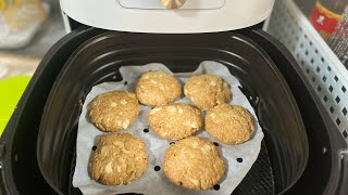 Healthy quick oats cookie with almond || air fryer recipe