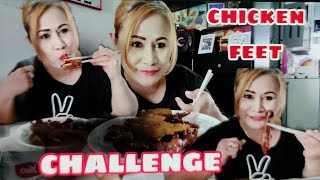 EATING CHICKEN FEET USING CHOPSTICKS CHALLENGE