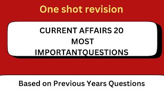 UPPCS RO ARO CURRENT AFFAIRS IMP QUESTIONS #uppcs2024