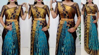 HOW TO LOOKS PRETTY IN SAREE VERY EASY AND COMFORTABLE DRAPING/SAREE WEARING ELEGANT WAY