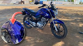 FAN 2022 NOVOS ACESSÓRIOS & ARRANHOU A MOTO !