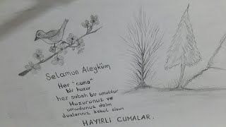 Pencildrawing Karakalem Çalışması-4 HAYIRLI CUMALAR DİLİYORUM #hayırlıcumalar  #cumamesajı