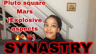 SYNASTRY Pluto square Mars synastry (explosive aspects in synastry🔥❤️‍🔥♥️)