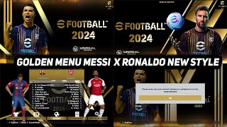 PES2017 | GOLDEN MENU MESSI X RONALDO 2024