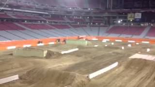 Bigfoot testing at Stadium Super Trucks first event