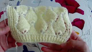 #tığişi Bademli yelek modeli / crochet pattern tutorial video with skewer/ #strickmuster