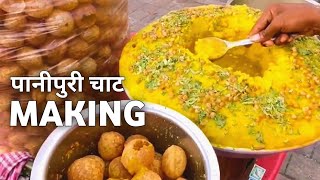 पानीपुरी चाट making | Street Food India | #indiantreasurefoodie