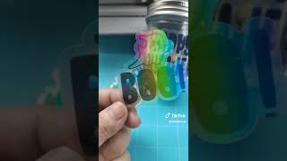 Making Clear sticker paper with inkjet printer