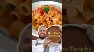 Pasta Mezze Maniche ai Gamberetti 🦐 ricetta di Marco Rapo | Due Giri d'Olio