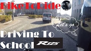 Driving to school | Yamaha YZF-R125 | 2014