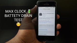 iOS 12.1.3 Beta 3 BATTERY DRAIN TEST iPhone SE