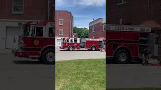 Glen Rock Fire Department Engine 833 Doing a Rig Check