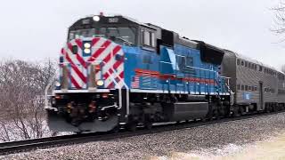 Metra SD70MACH 507 at Long Lake, IL