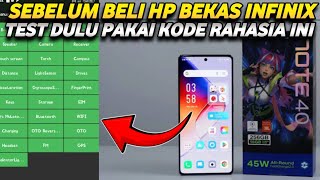 CARA TES KERUSAKAN HP INFINIX PAKAI KODE RAHASIA INFINIX