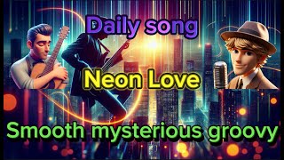 Today's song ➡️ Style: smooth mysterious groovy. Title: "Neon Love"