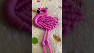 😱😱Macramé flamingo #macrame #macramedesign