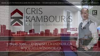 Cris Kambouris of Manor Windsor Realty LTD. 1755 MINTO, LASALLE, ONTARIO