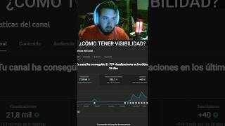 CONSEJO PARA TENER MAS VISIBILIDAD EN YT #short #youtube #visibility