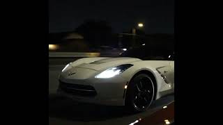 CORVETTE ON CORVETTE CRIME C6 VS C7 BOTH SUPERCHARGED