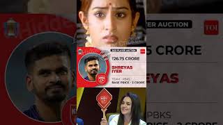 Shreyas Iyer sold at 26 Crore & 50 Lacs By Punjab Kings & set to lead Punjab Kings Team in IPL