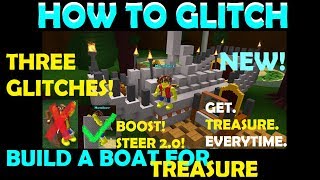 Roblox Build A Boat For Treasure - 3 GLITCHES YOU SHOULD KNOW! NEW BOOST & STEERING!