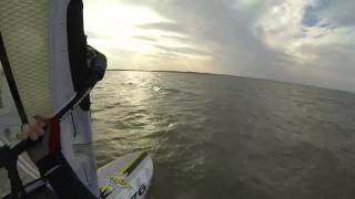 Windsurfing 26/12/13 Wellington Point Neilpryde EVO5 7.8m JP Slalom VI 121L