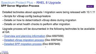 IBM Spectrum Protect Plus 10.1.11 Server Migration to RHEL 8 -  Demo