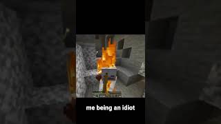 A idiot plays Minecraft #minecraftshorts #minecraft #gaming