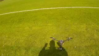 Talon  Tricopter flight with different motors and prop set up