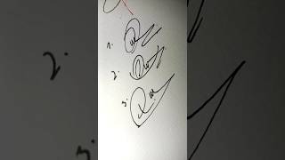 how to write the letter q? #shorts #signature