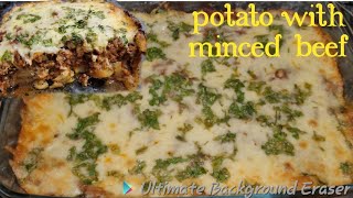 Simple recipe minced beef with potato