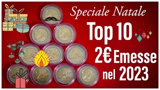 TOP 10 delle 2€ emesse nel 2023 - speciale natale!