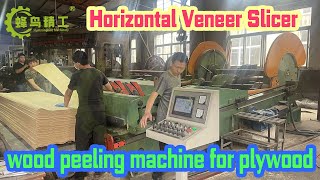 Horizontal Veneer Slicer｜Woodworking Machinery Horizontal Wood Slicing Veneer Slicer Machine 2022