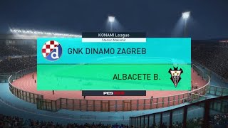 PES 2018 Konami League match 3 - Dinamo Zagreb vs Albacete