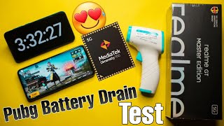 realme GT Master Edition Pubg Battery Drain Test 100%-0%, Heating, Max Graphics 🔥 SD 778G Gaming